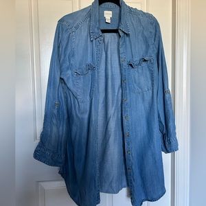 Chico’s Oversized Chambray Shirt